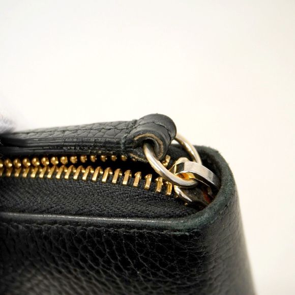 Gucci GG Marmont Long Wallet 456117 Black Leather with Gold Hardware Women's - Picture 8 of 10